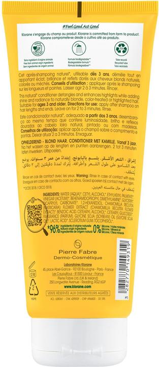 Produktbild Klorane Aufhellendes Pflegebalsam mit Kamille (200 ml)