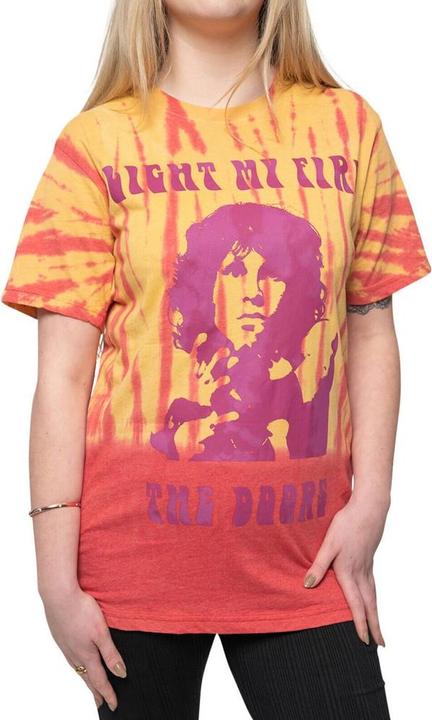 The Doors Adult Light My Fire Tie Dye TShirt (M)