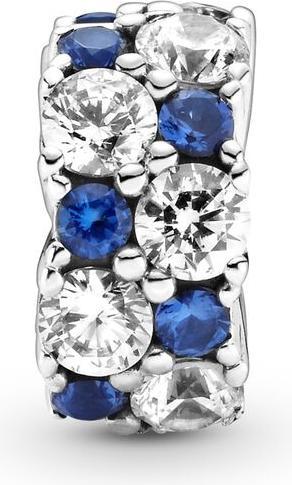 Produktbild Pandora Klares & Blaues Funkeln Clip (Sterling Silber 925, Mit Stein(en))