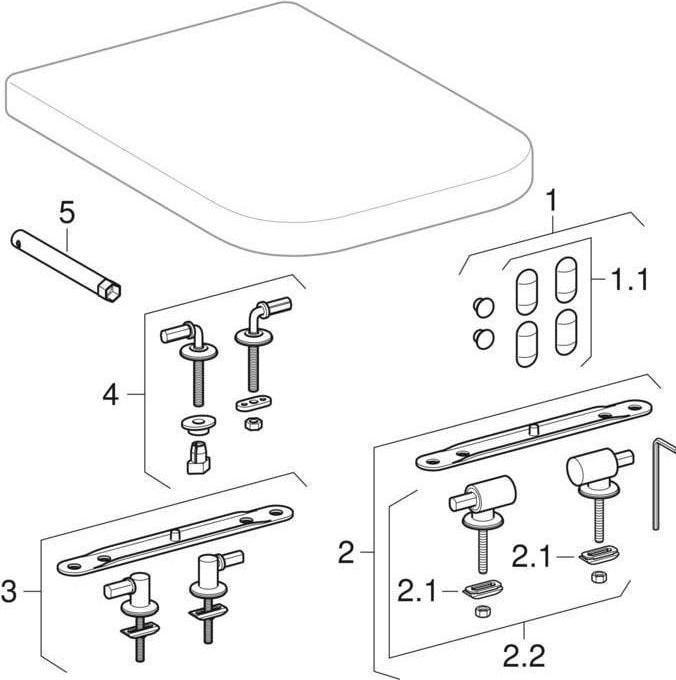 Actual product image Geberit Keramag / WC seat Renova Plan white with soft-closing mechanism 572120