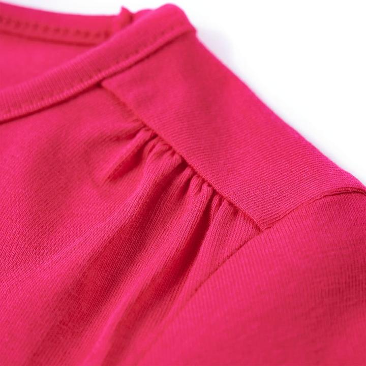 Immagine prodotto VidaXL Camicia a maniche lunghe per bambini rosa brillante 128,Materiale: 95 % cotone (128)