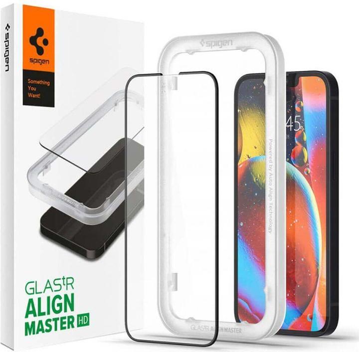Produktbild Spigen Alm Glass (1 Stück, Apple iPhone 13, Apple iPhone 13 Pro)
