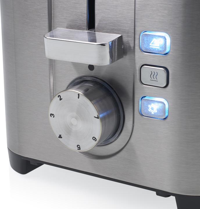 Produktbild Princess 142400 Steel Toaster 2 - 7 einstellbare Stufen - 850 W (EU-Stecker)
