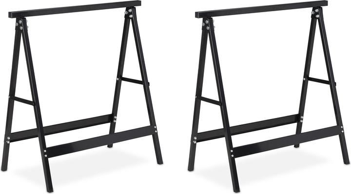 Actual product image Relaxdays Set of 2 Sawhorse (72 cm, 40 cm)