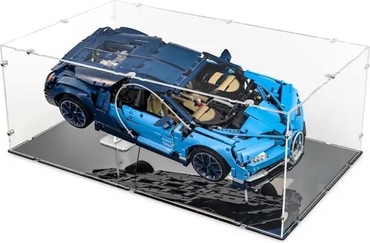 Image du produit iDisplayit Présentoir en acrylique XL pour LEGO® 42083 Bugatti Chiron (avec base noire)