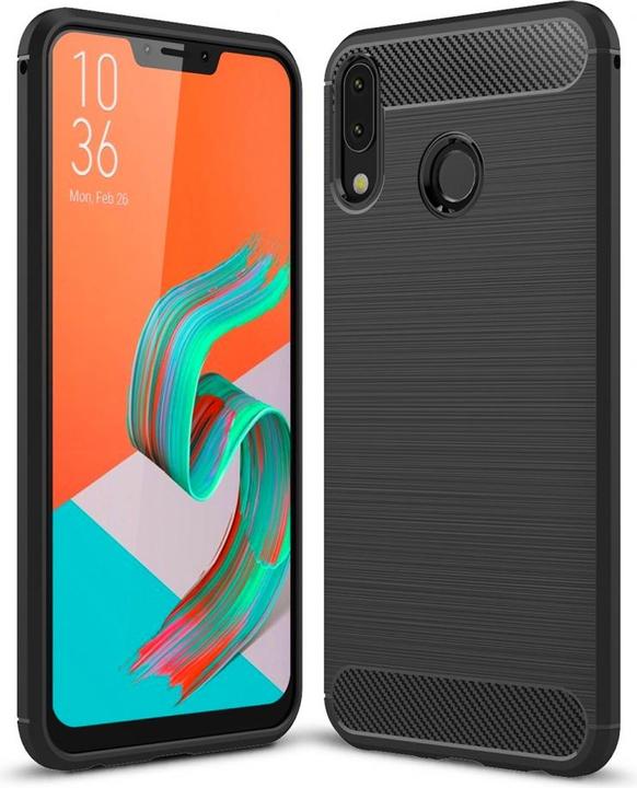 Actual product image Screenguard Asus ZenFone 5 / 5Z Cover Carbon Brushed Soft TPU (Asus Zenfone 5Z)