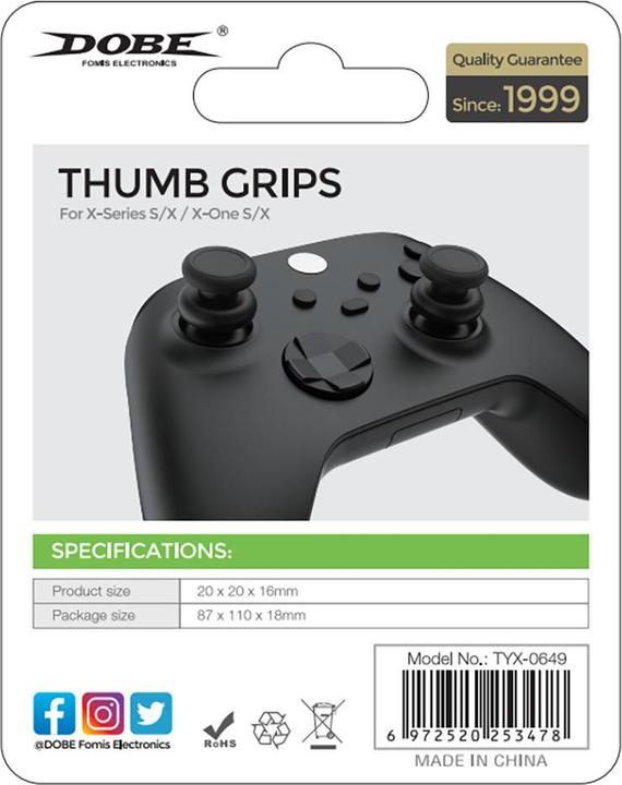 Immagine prodotto Dobe pad per controller XBOX stick nero (TYX-0649) (Xbox Serie S, Xbox One S)