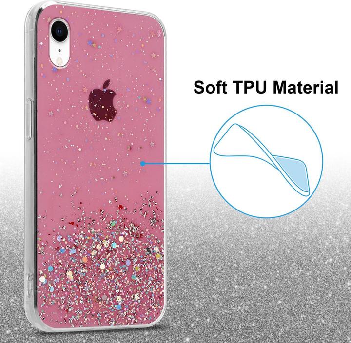 Actual product image Cadorabo TPU cover sparkling glitter (Apple iPhone XR)