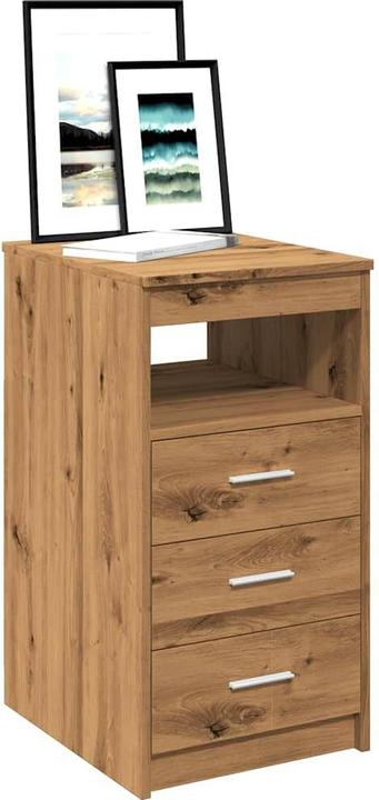 Produktbild VidaXL Schubladenschrank Artisan-Eiche 40x50x76 cm Holzwerkstoff (40 x 50 x 76 cm)