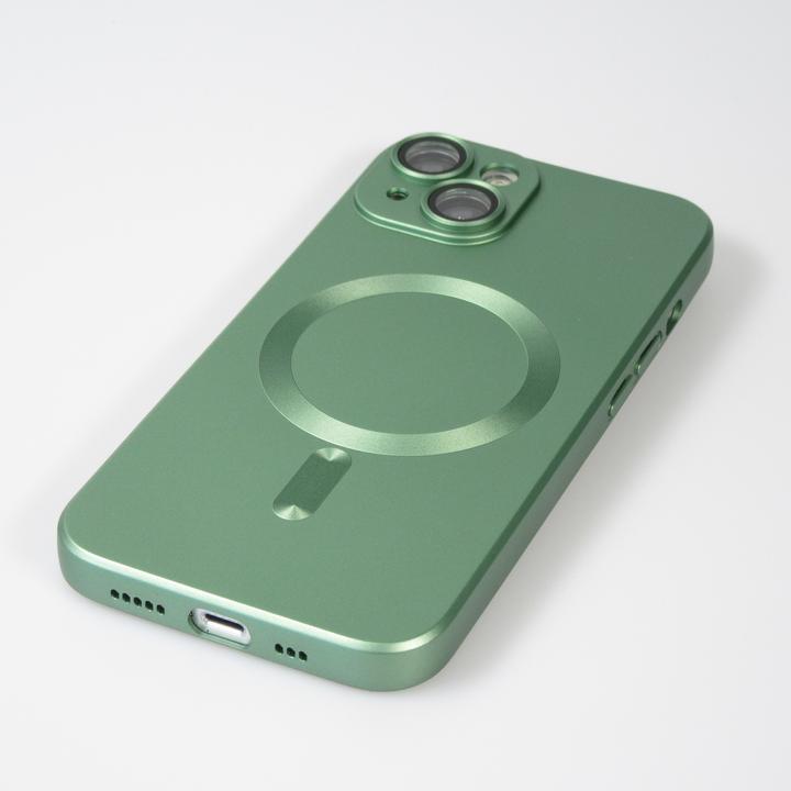Produktbild PhoneLook Hülle Gummi weich mit Kameraschutzglas MagSafe (Apple iPhone 15 Plus)