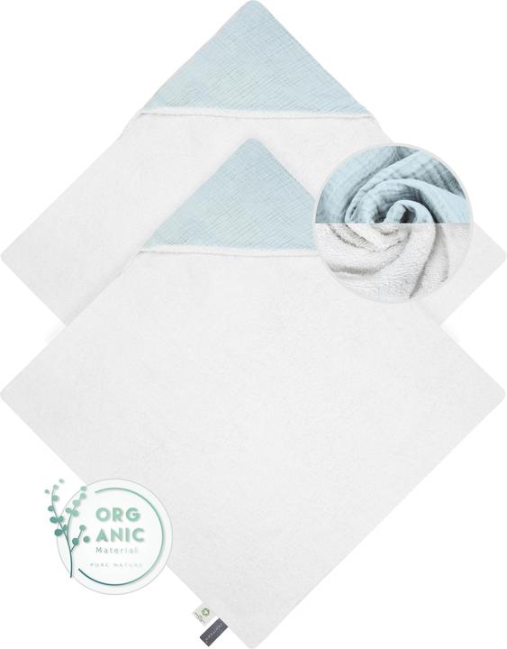 Image du produit Aspero 2x Baby Musselin Wickeltücher aus Bio-Baumwolle