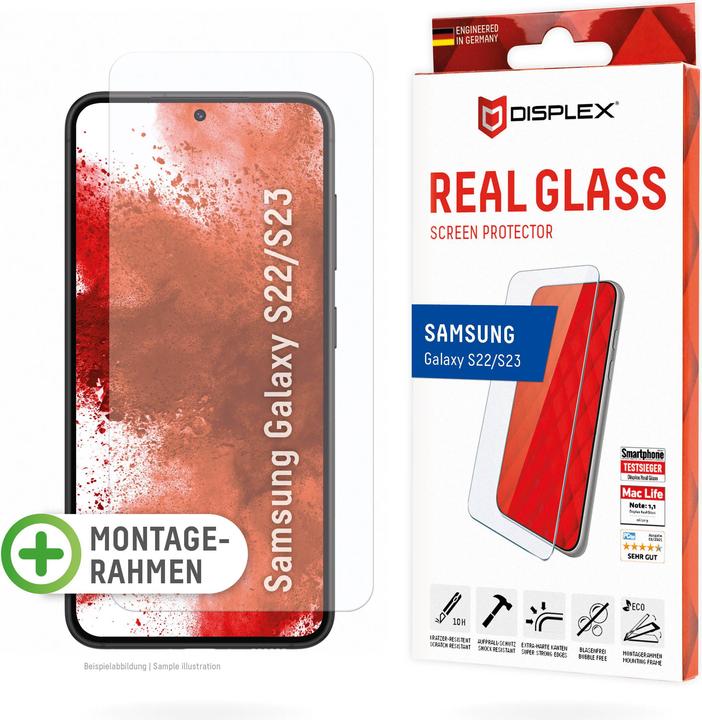Immagine prodotto Displex Real Glass, 2D Panzerglas (1 Pezzo/i, Samsung Galaxy S23, Samsung Galaxy S22 5G)