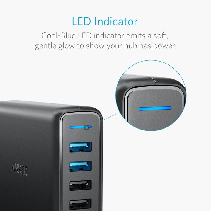 Actual product image Anker PowerPort Speed 5 (63 W)
