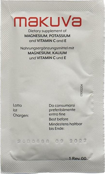 Immagine prodotto Makuva Sapore di arancia con magnesio, potassio e vitamina C ed E Plv (30 Pezzo/i, 6.50 g)