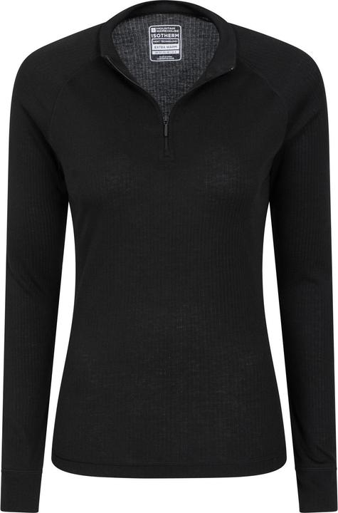 Actual product image Mountain Warehouse Womens/Ladies Talus Zip Neck Long-Sleeved Thermal Top (38 D)