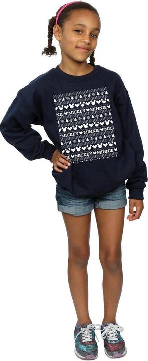 Image du produit Disney - Sweat MICKEY AND MINNIE CHRISTMAS FAIR ISLE - Fille (128)