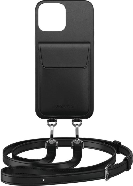 Actual product image Urbany's Necklace Case Hand Chain+ iPhone 15 Plus Night Owl (Apple iPhone 15 Plus)