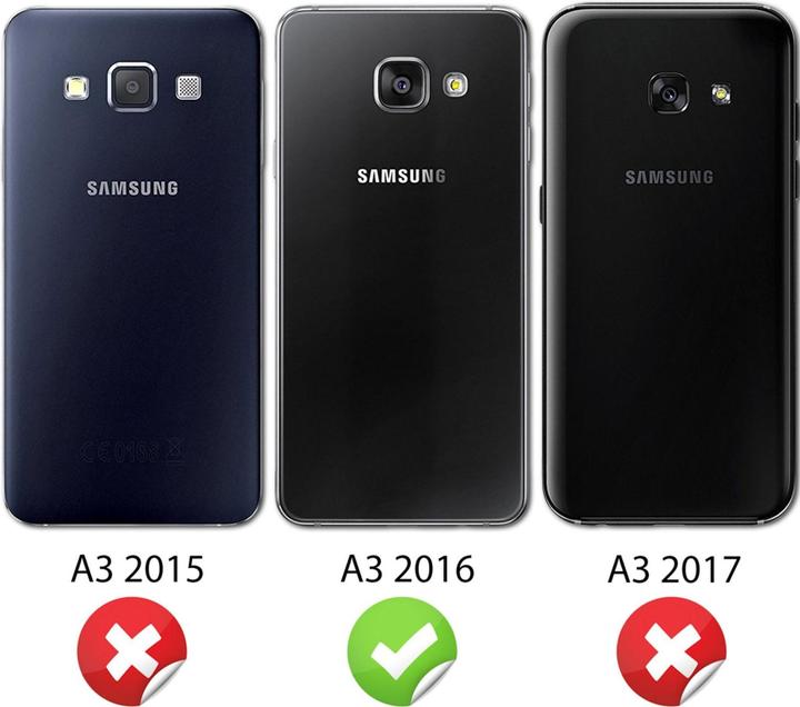 Immagine prodotto Nalia Custodia per cellulare a 360 gradi (Samsung Galaxy A3 (2016))