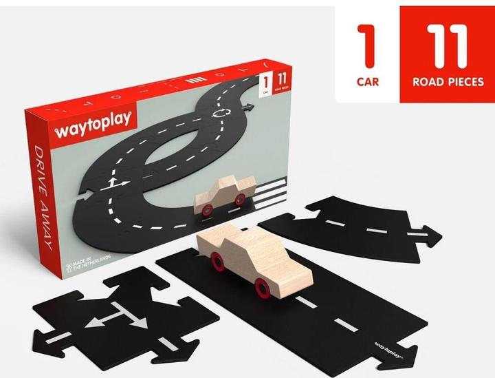 Produktbild Waytoplay Autobahn Starter Kit aus Gummi 16-teilig