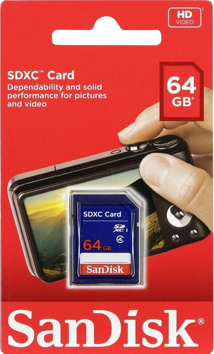 Produktbild SanDisk Standard Memory Card (64 GB, SDXC, UHS-I)