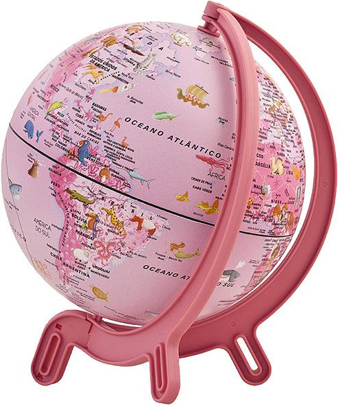 Tecnodidattica Globo Giacomino Zoo Rosa (D) (16 cm)