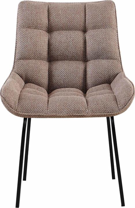 Produktbild Swisshandel24 Stuhl Saranda Stoff schwarz, terrabraun