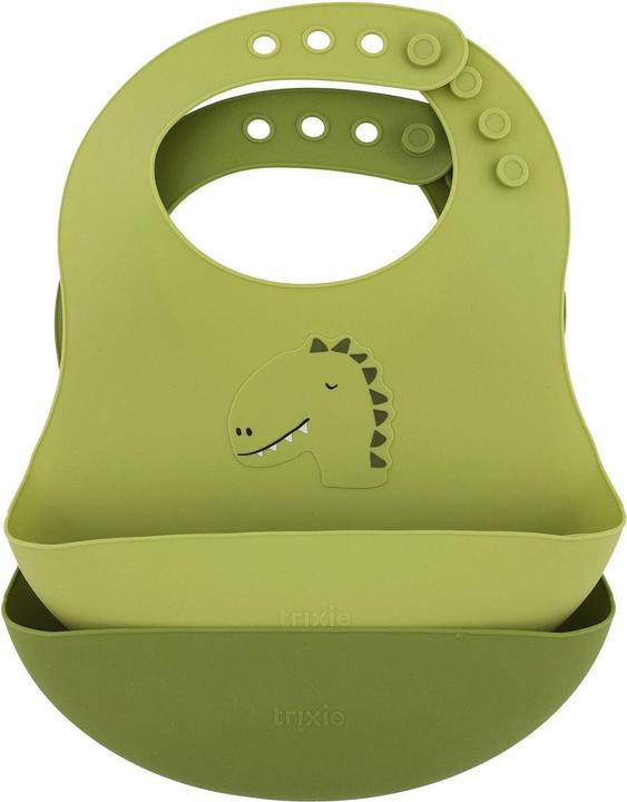 Trixie Baby Silikon Lätzchen 2-pack Dino (4 Monate)