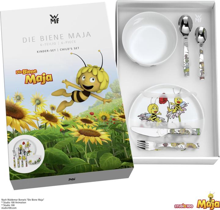 Productafbeelding WMF Kinderservies Kinderbestek 6st Maya de Bij roestvrij staal gepolijst vaatwasmachinebestendig
