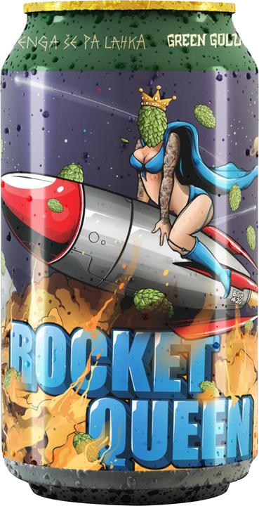Actual product image Green Gold Rocket Queen IPA (1 x 33 cl)