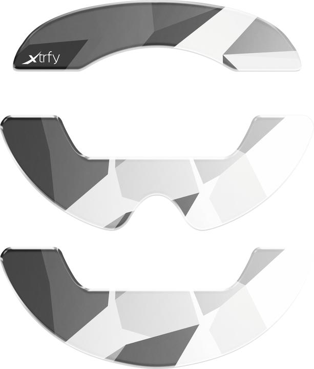 Actual product image CHERRY Xtrfy ZUB Glass skates M42 Litus White