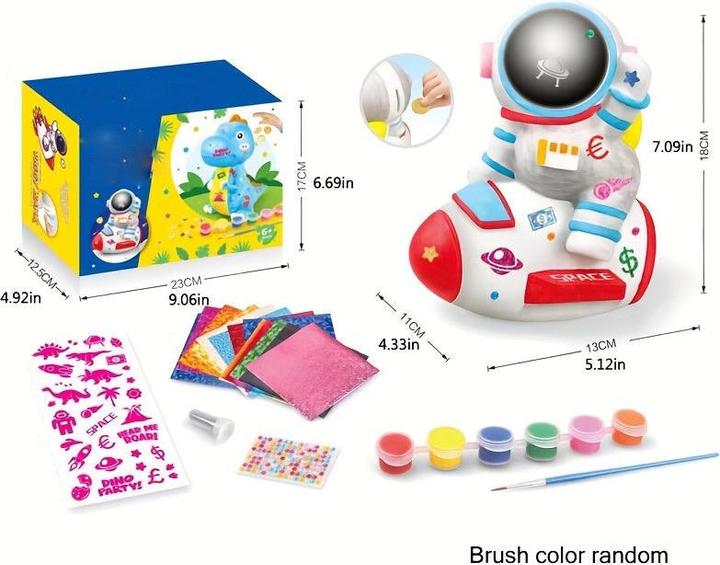 Activity Board Handmade DIY painting toys, colouring piggy banks, art kits, educational and creative