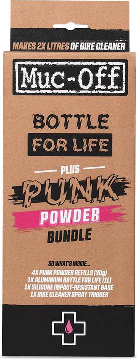 Immagine prodotto Muc-Off Punk Powder + Bottle (500 ml, Set di cura, Pulitore per biciclette)