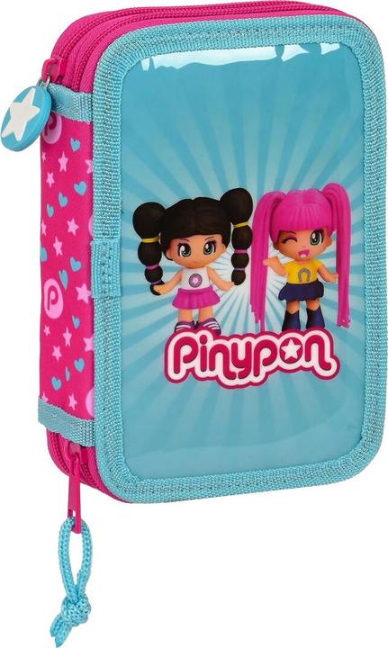 Image du produit Pinypon Sac à ressort double Bleu Rose 12.5 x 19.5 x 4 cm (28 pièces)