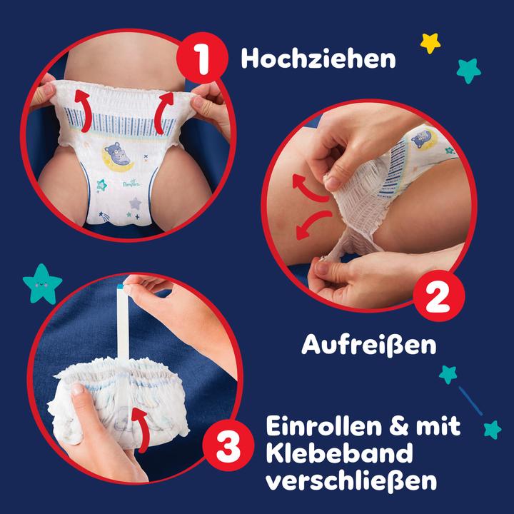 Actual product image Pampers Baby-Dry Night Pants (Size 6, Monthly box, 138 Piece)