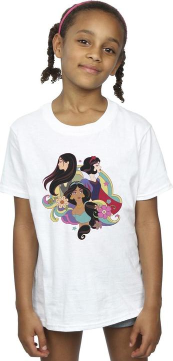 Image du produit Disney - T-shirt PRINCESS MULAN JASMINE SNOW WHITE - Fille (128)