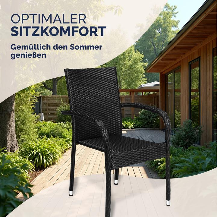 Image du produit Casaria Polyrattan Gartenstühle