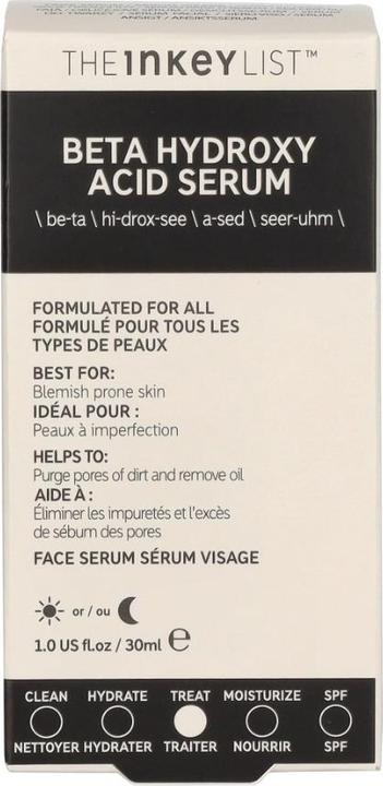 Actual product image The Inkey List Beta hydroxy (30 ml)