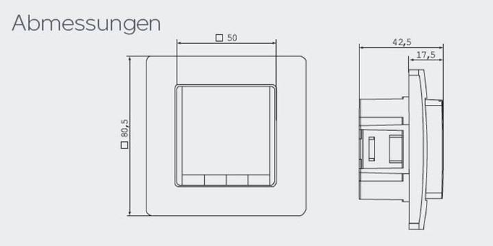 Produktbild Eberle Controls Raumthermostat Unterputz Woche