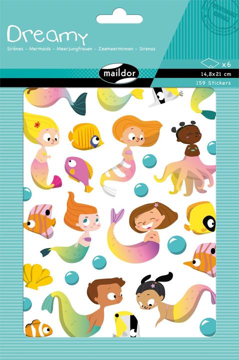 Image du produit Maildor Dreamy, Sach 6 pl 14,8x21cm, Sirènes -