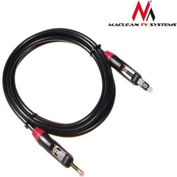 Produktbild Maclean MCTV-642 - Toslink T-T Jack-Jack optisches Kabel 0,5m Polybeutel (0.50 m, TOSLINK)