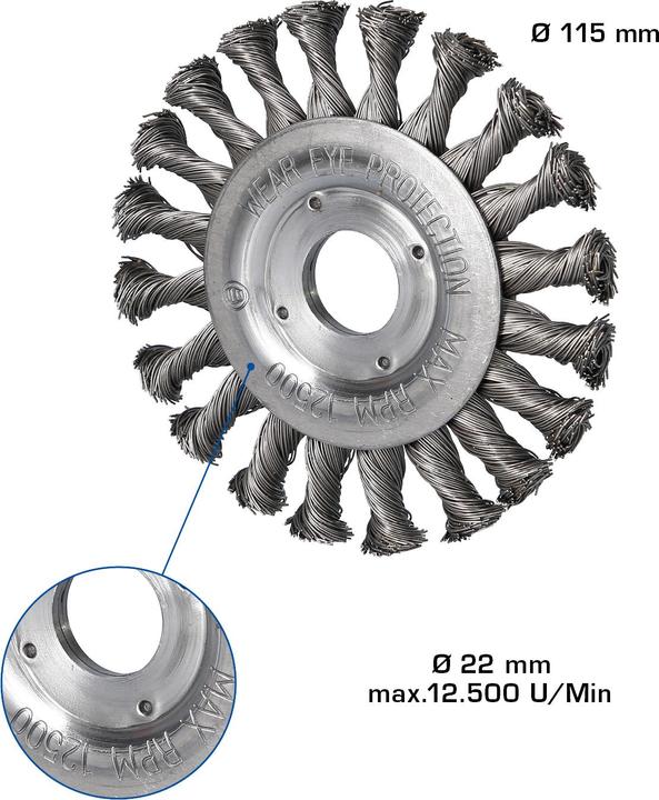 Immagine prodotto Brilliant Tools Spazzola a disco, Ø 115 mm