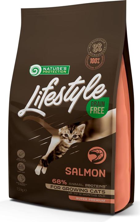 Actual product image Natures Protection Grain Free with Salmon, 1.5 kg (Junior, 8 pcs., 1500 g)