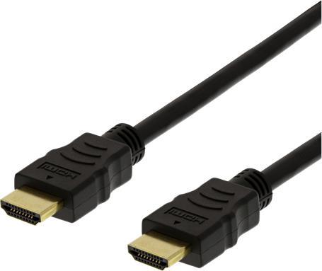 Actual product image Deltaco HIGH-SPEED FLEX HDMI cable 4M 4K UHD black (4 m, HDMI)