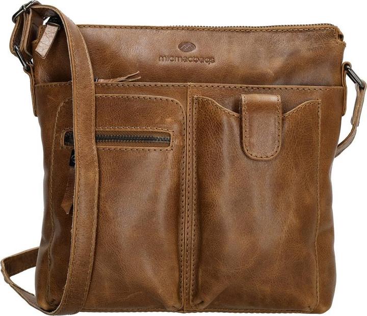 Micmacbags Hide & Stitches Porto -Umhängetasche - Brown - 100% Leder