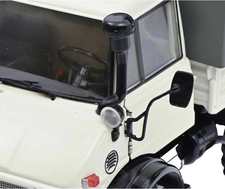 Produktbild Schuco MHI Unimog 406 grau 1:18