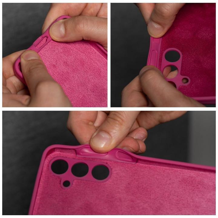 Actual product image OEM Back panel cover Case SILICONE 2mm for SAMSUNG S25 pink (Samsung Galaxy S25)