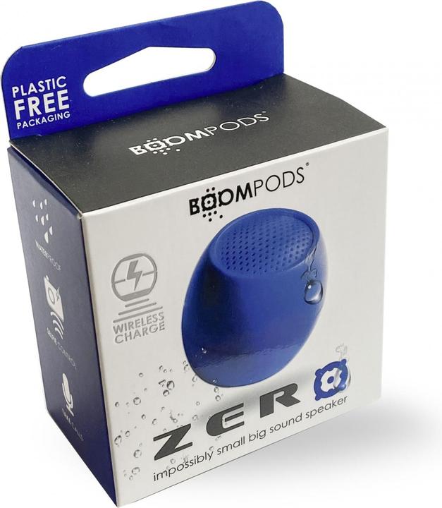 Produktbild Boompods Zero Bluetooth® Lautsprecher Freisprechfunktion, stossfest, Wasserfest Blau (5 h, Akkubetrieb)