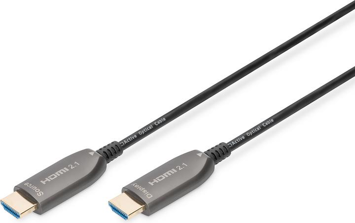 Digitus Câble de fibre optique hybride HDMI AOC, UHD 8K, 20 m (20 m, HDMI)