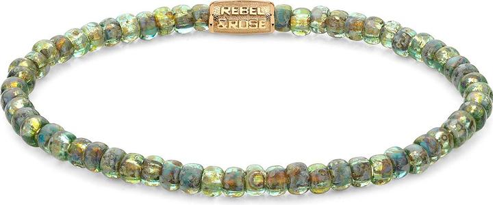 Immagine prodotto Rebel Rose - Bracciale in oro con perline del Giardino Segreto Giapponese RR-40115-G - Dimensioni: 16,5 (16.50 cm, Acero inoxidable, Vidrio)