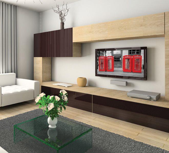 Produktbild b-tech BTV520, universelle Wandhalterung bis 63", Schwarz (Wand, 65", 10 kg)